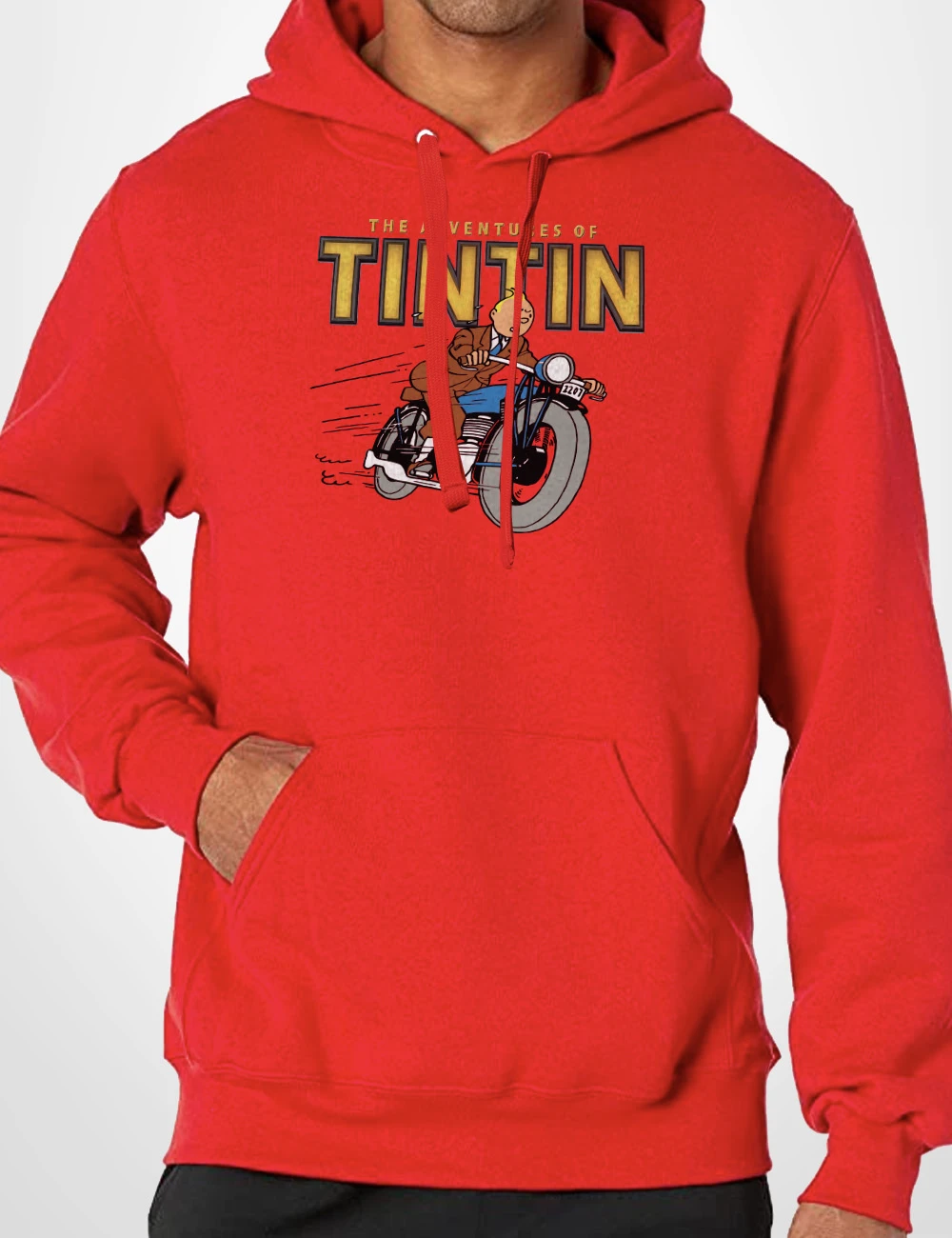 556 TINTIN SUDADERA CAPUCHA ROJO A