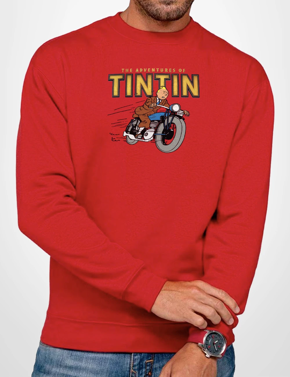 556 TINTIN SUDADERA ROJO A