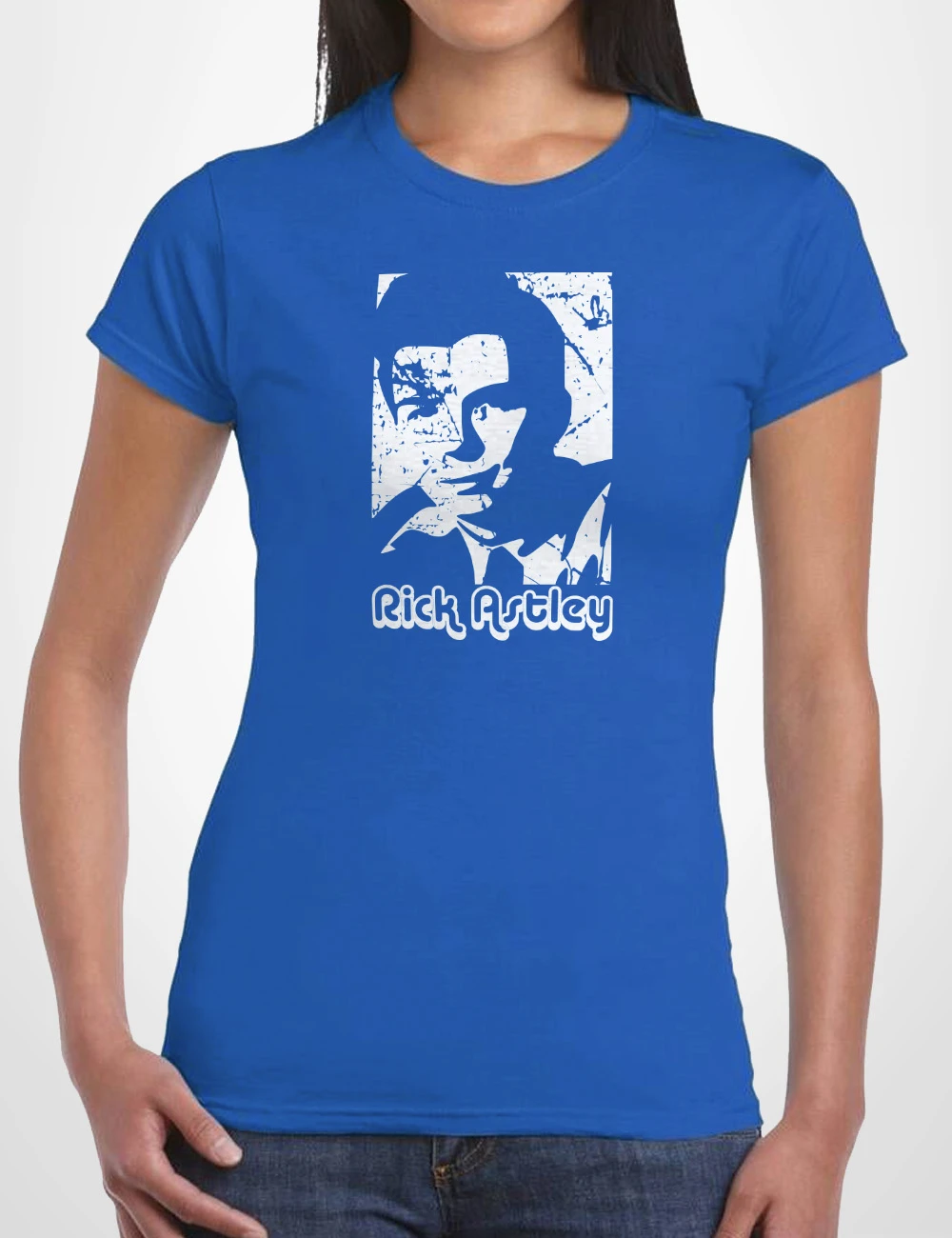 520 RICK ASTLEY CAMISETA CHICA AZULON A