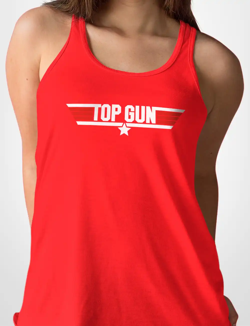 500 TOP GUN CAMISETA TIRANTES ROJO A