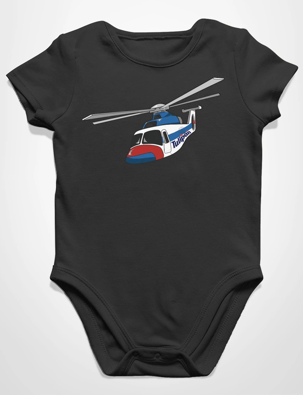 506 HELICOPTERO TULIPAN BODY BEBE NEGRO A