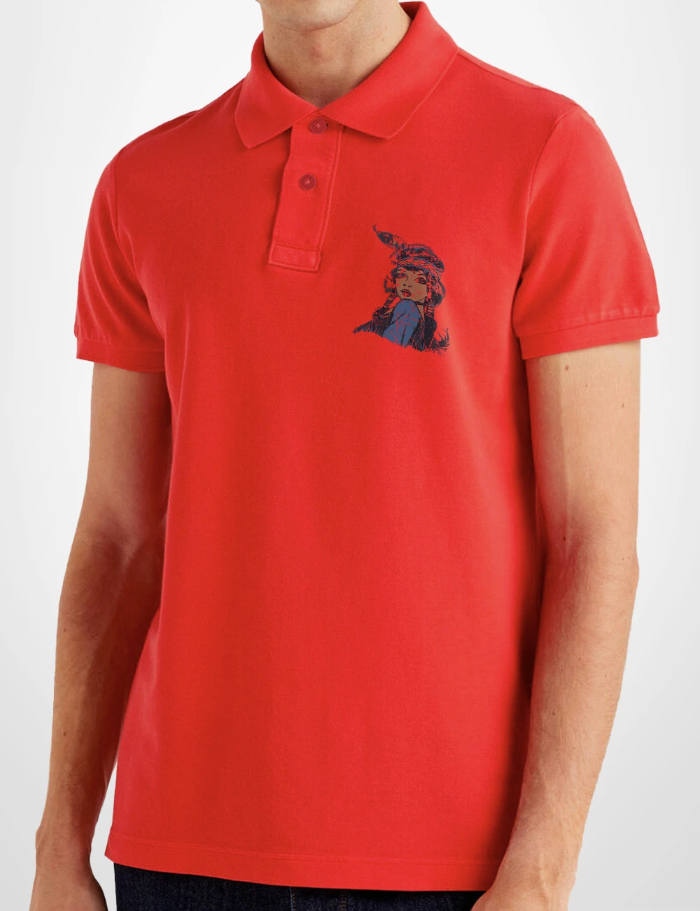 519 INDIA POLO ROJO B