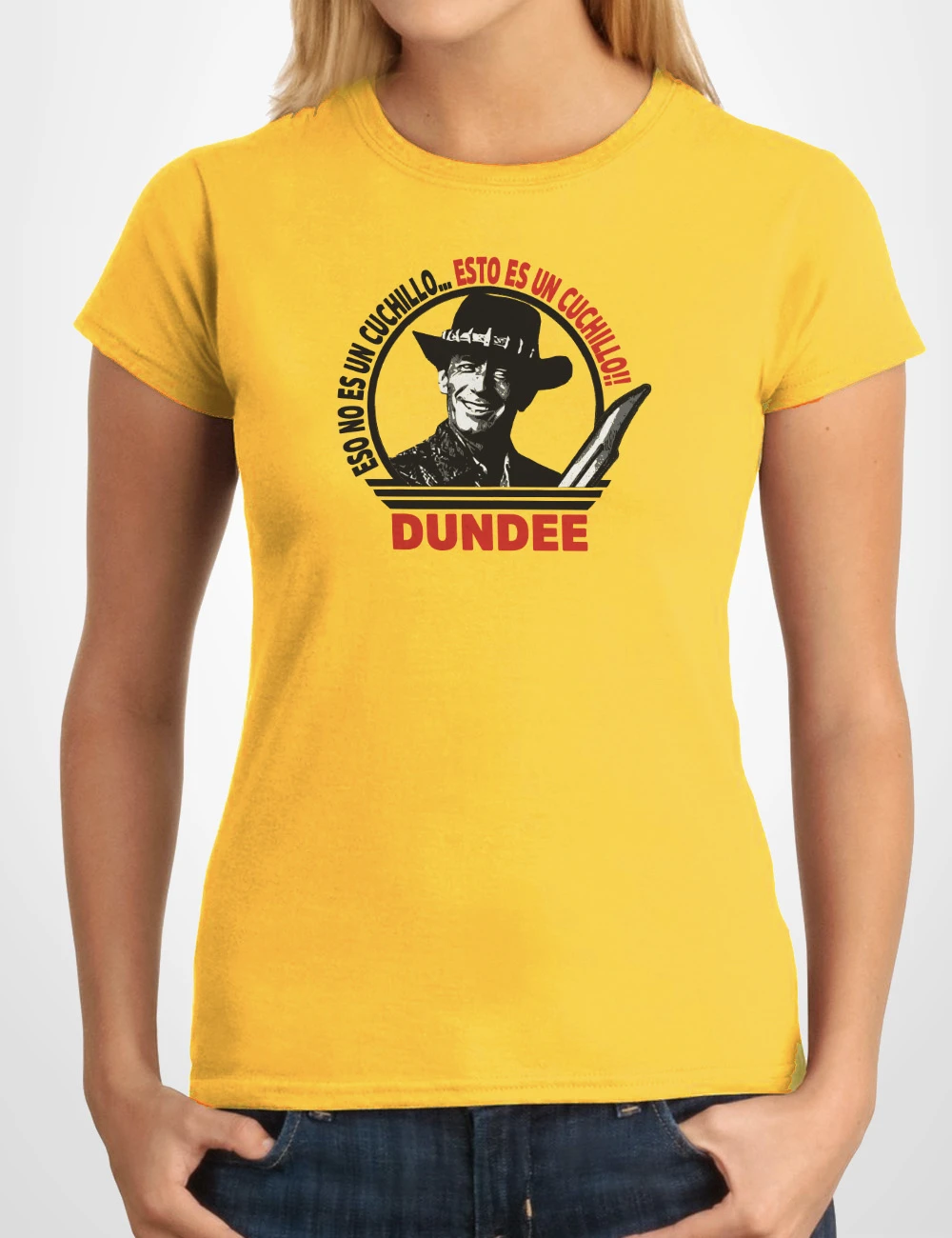525 COCODRILO DUNDEE CAMISETA CHICA AMARILLO A