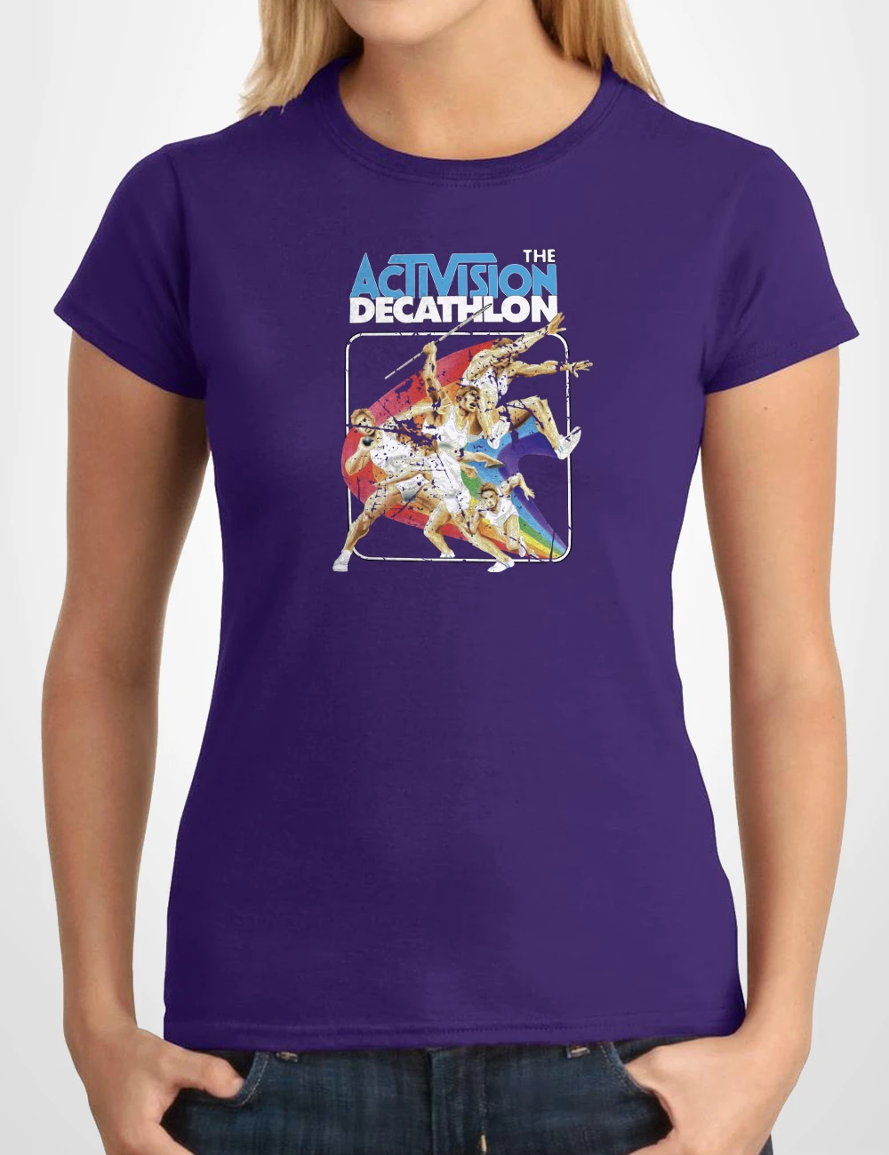 529 DECATHLON CAMISETA CHICA MORADO A