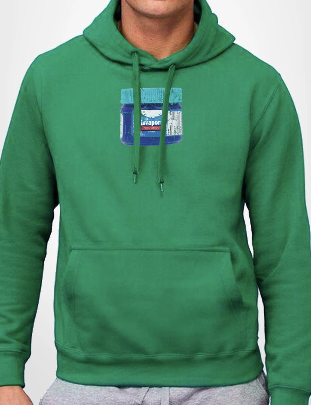 532 VISVAPORU SUDADERA CAPUCHA VERDE A