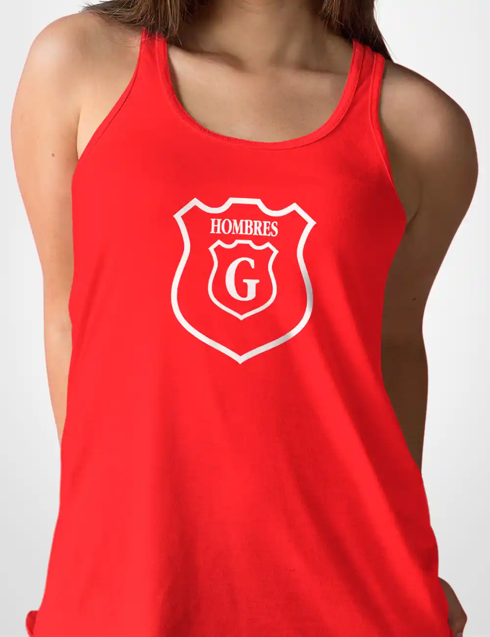 577 HOMBRES G CAMISETA TIRANTES ROJO A