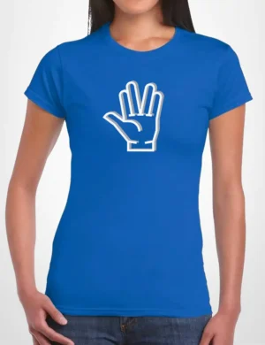 562 TREKIES SPOCK CAMISETA CHICA AZULON A