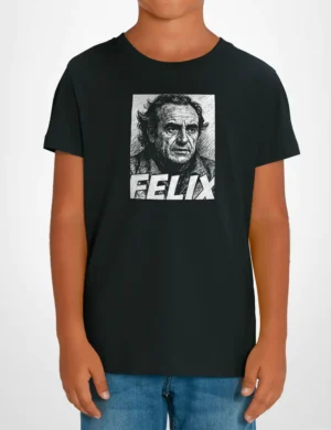 581 FELIX CAMISETA NINO NEGRO B