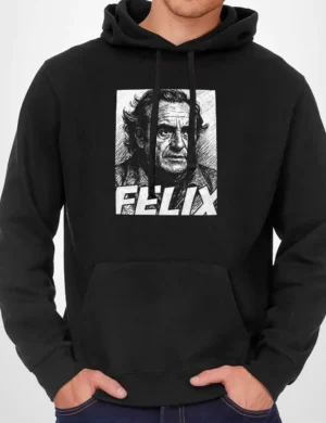 581 FELIX SUDADERA CAPUCHA NEGRO A