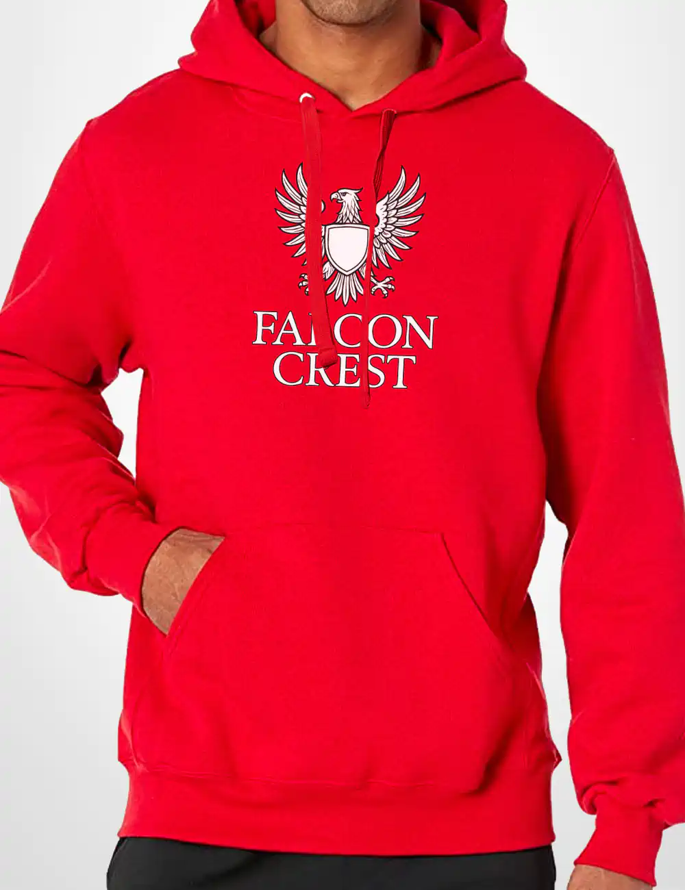 584 FALCON CREST SUDADERA CAPUCHA ROJO A