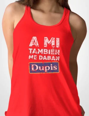 588 DUPIS CAMISETA TIRANTES ROJO A