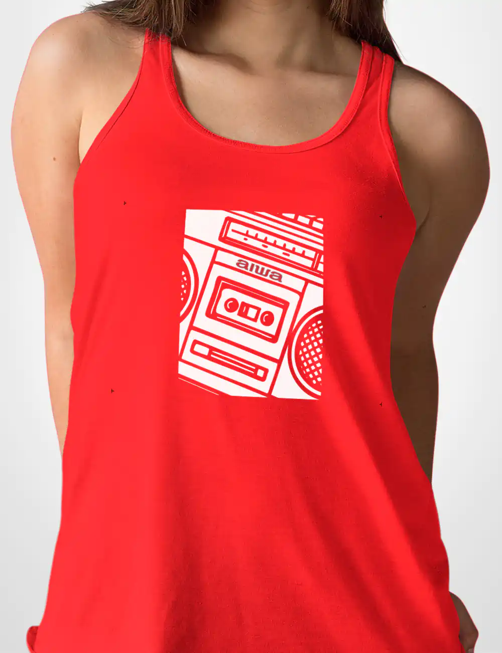 580 AIWA CAMISETA TIRANTES ROJO A