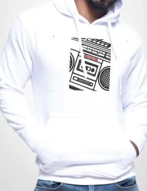 580 AIWA SUDADERA CAPUCHA BLANCO A