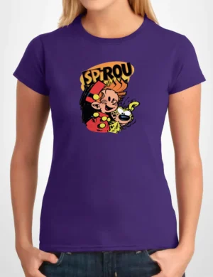 594 SPIROU CAMISETA CHICA MORADO A