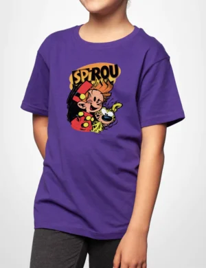 594 SPIROU CAMISETA NINO MORADO B