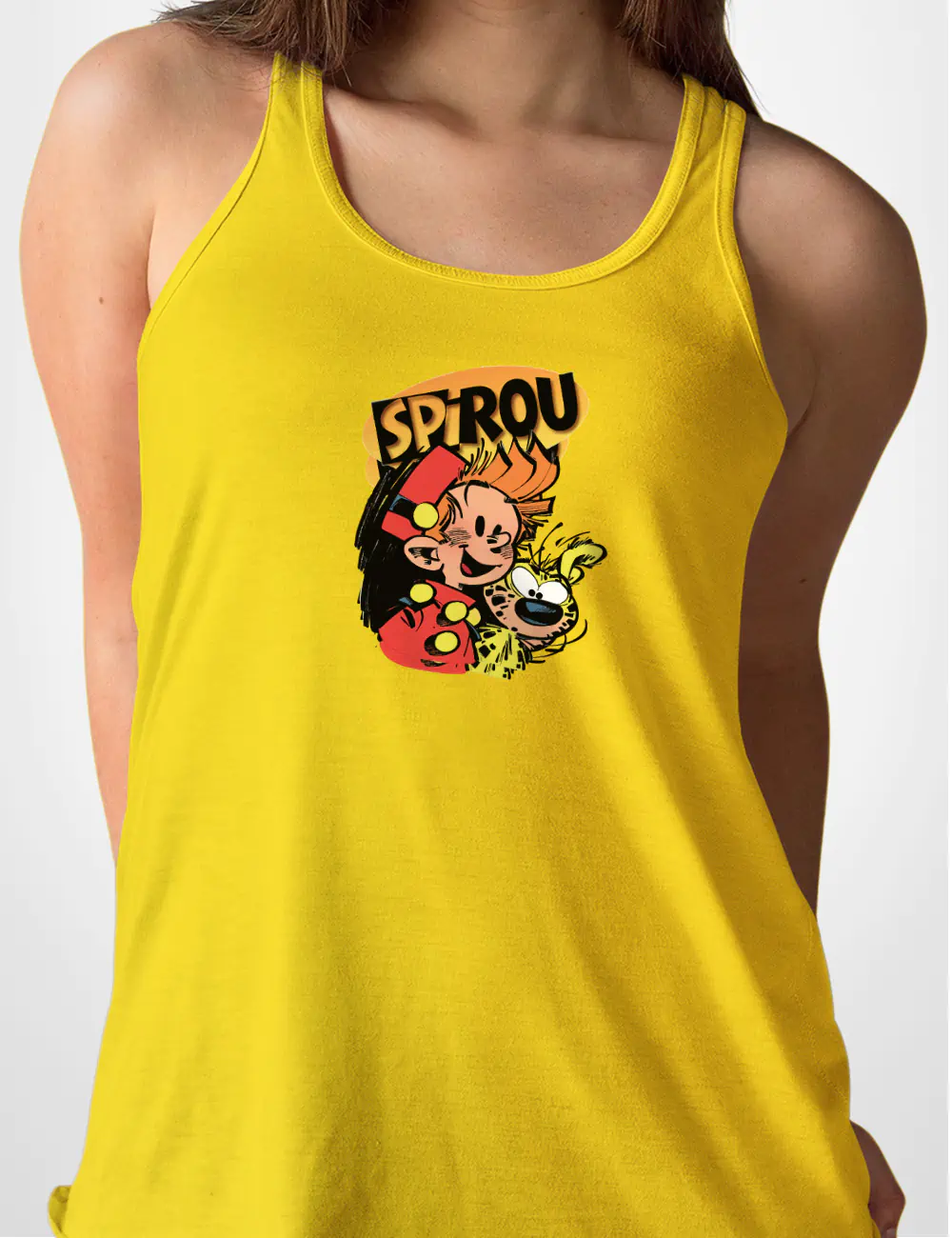594 SPIROU CAMISETA TIRANTES AMARILLO A