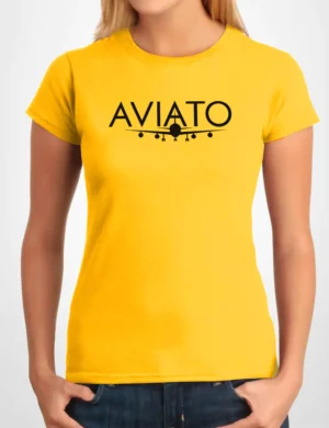 595 AVIATO CAMISETA CHICA AMARILLO A