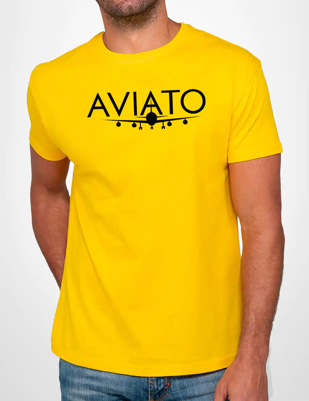 595 AVIATO CAMISETA UNISEX AMARILLO A