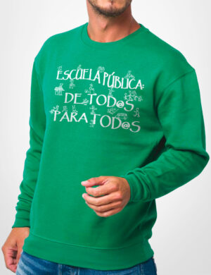 607 ESCUELA SUDADERA VERDE A