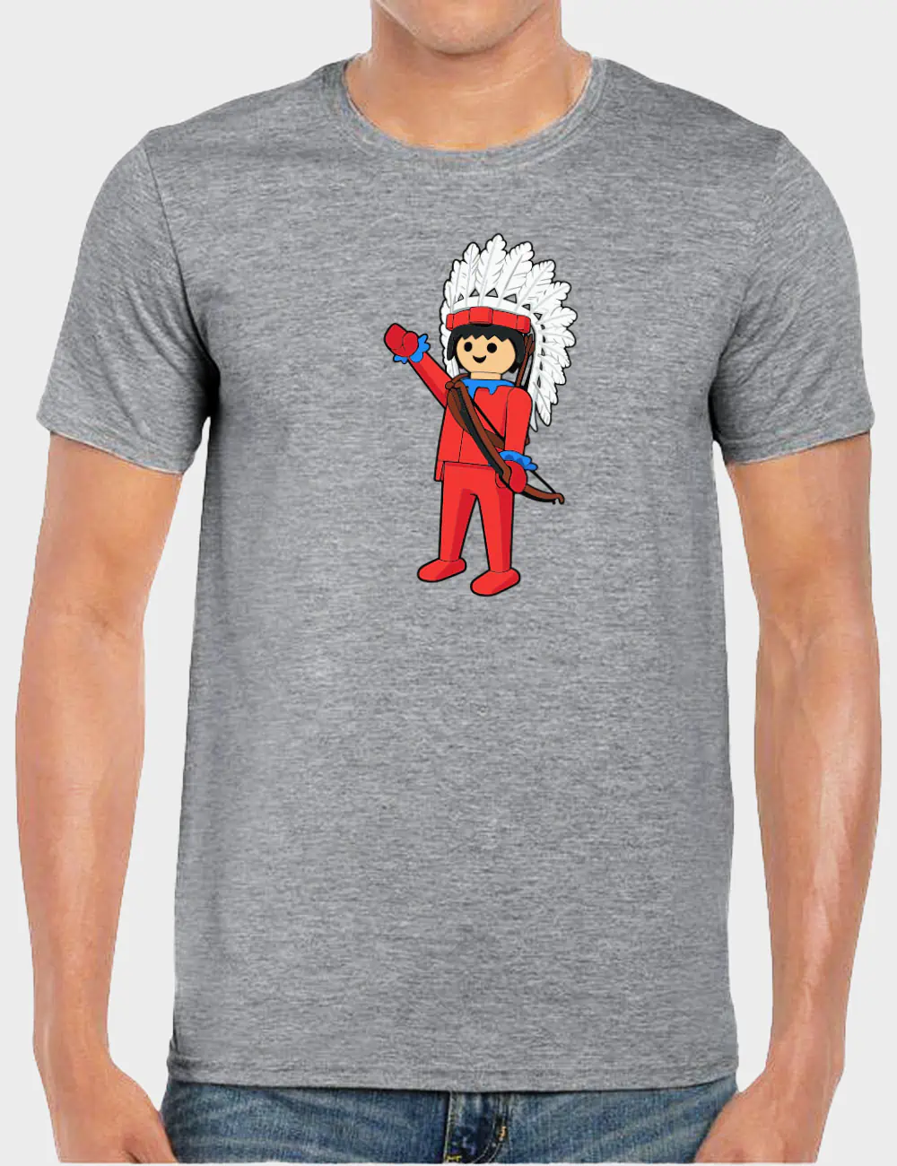 613 CLICK INDIO CAMISETA UNISEX CENIZA A