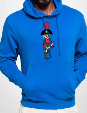 614 CLICK PIRATA SUDADERA CAPUCHA AZULON A