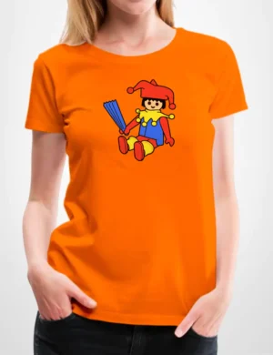 615 PLAYMOBIL BUFON CAMISETA CHICA NARANJA A