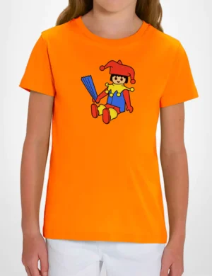 615 PLAYMOBIL BUFON CAMISETA NINO NARANJA B