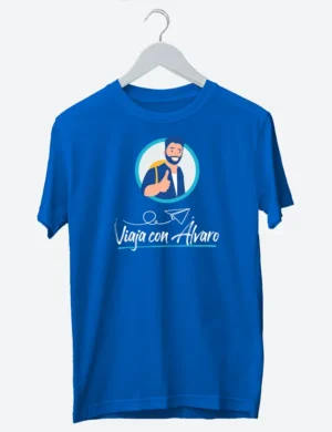 999 VIAJA CON ALVARO CAMISETA UNISEX AZULON A
