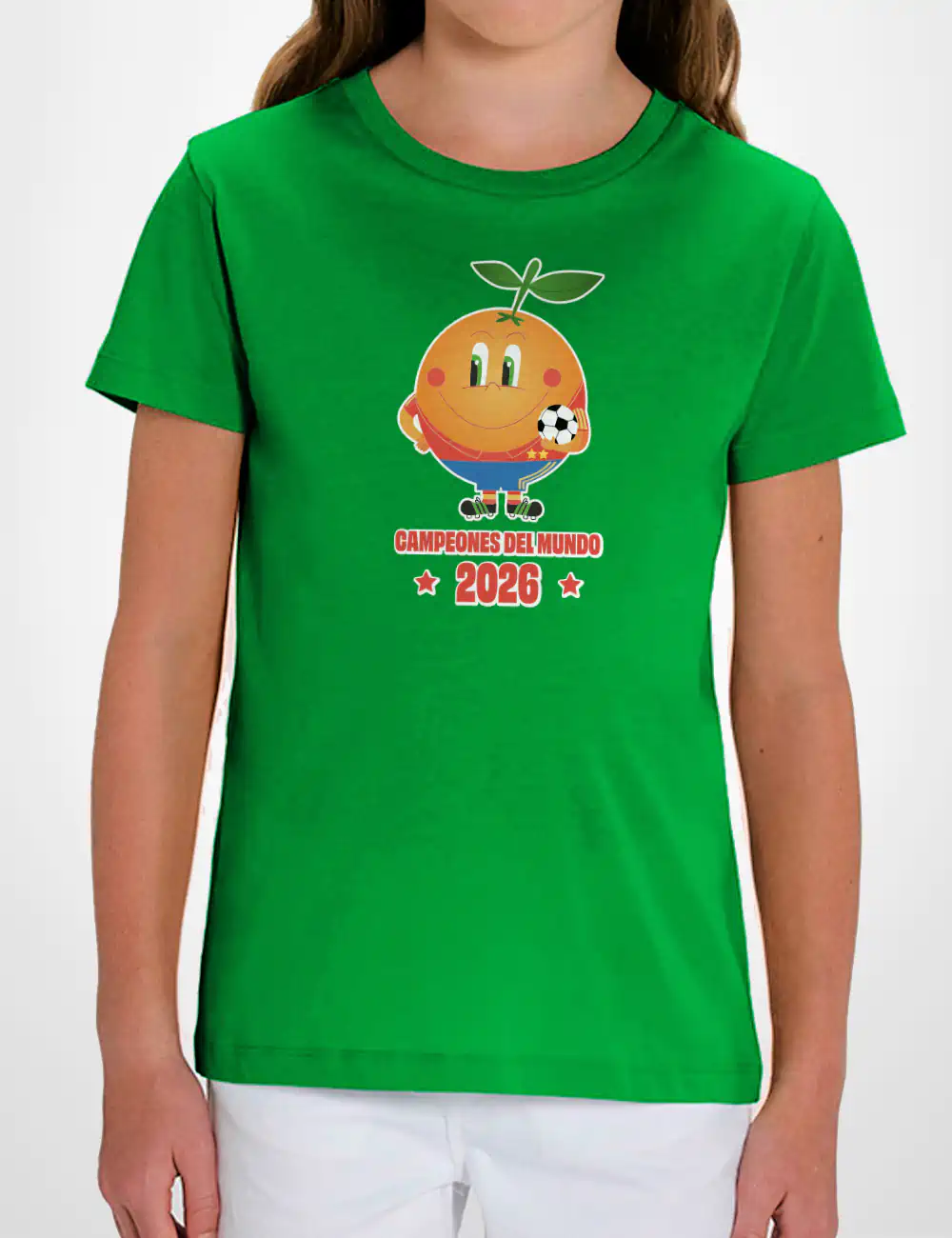 626 NARANJITO 2 ESTRELLAS CAMISETA NINO VERDE B