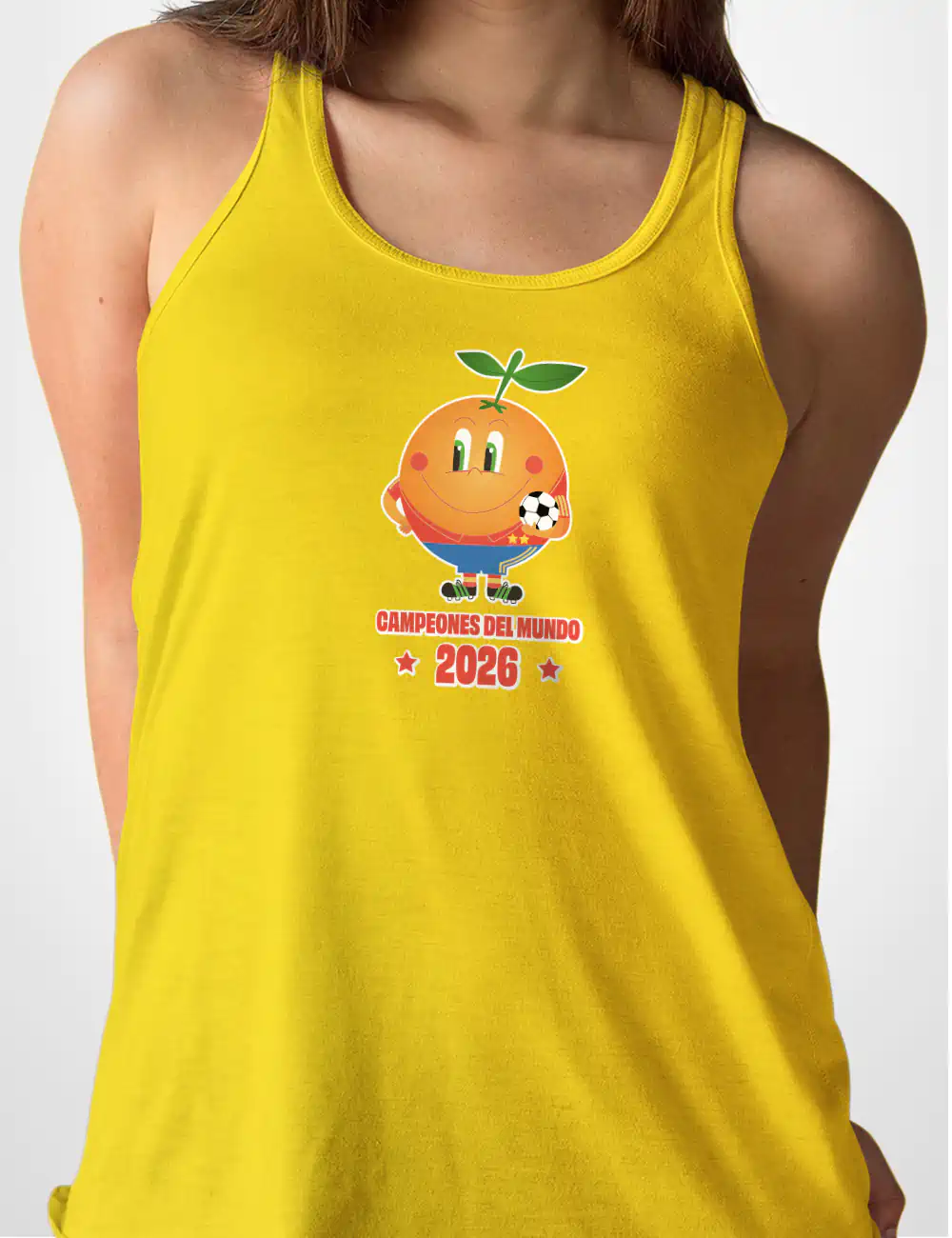 626 NARANJITO 2 ESTRELLAS CAMISETA TIRANTES AMARILLO A