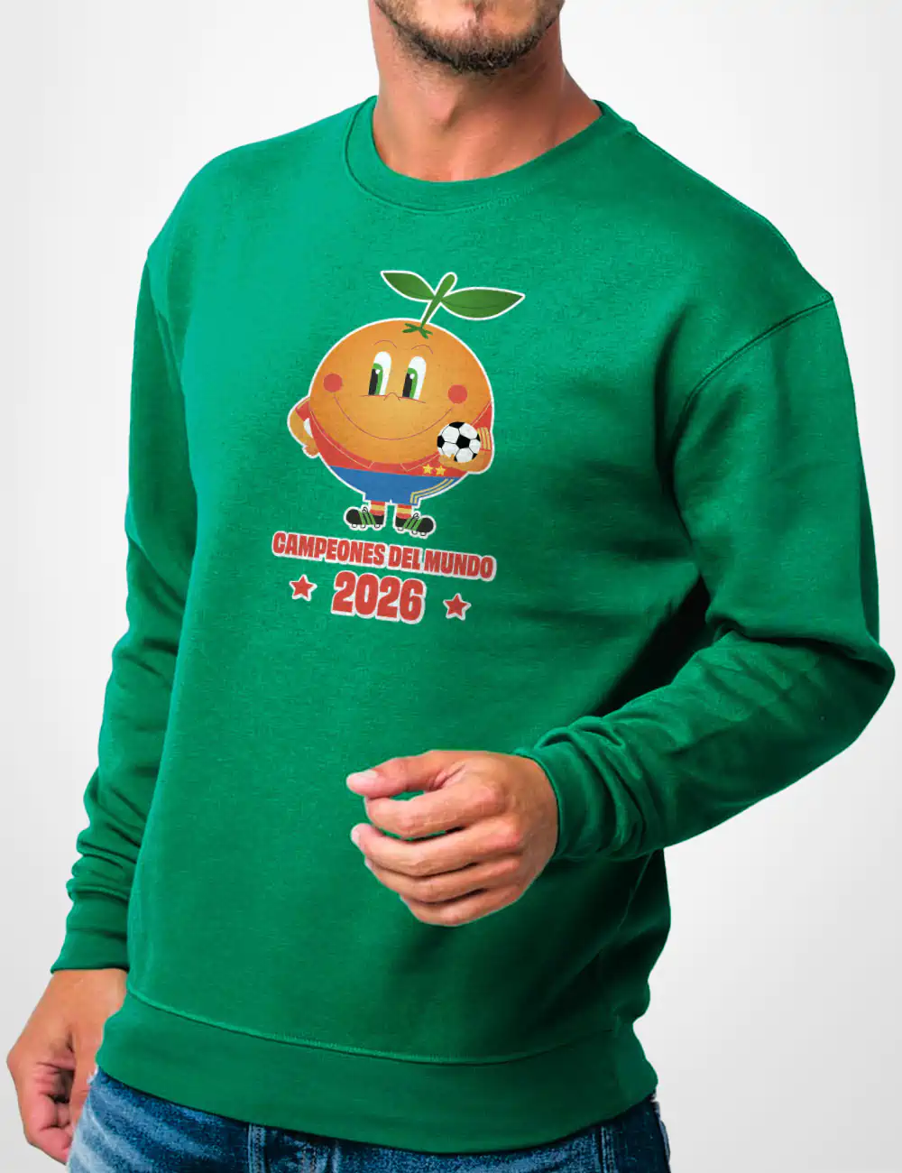 626 NARANJITO 2 ESTRELLAS SUDADERA VERDE A